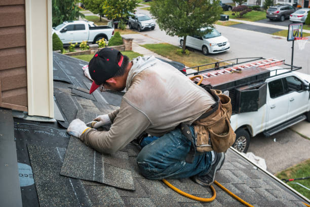 Professional Roof Leak Repair technician working in High View, WV